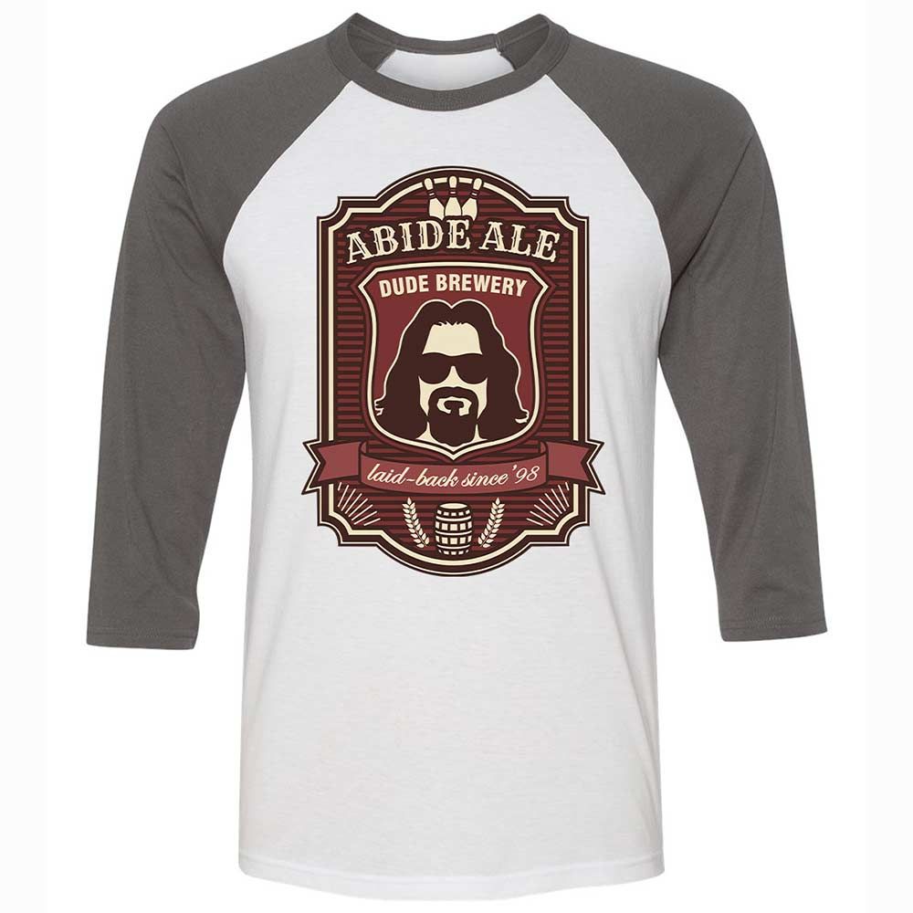 Unisex 3/4 Baseball Tee - P42ZMQ5L - White/Asphalt - 2