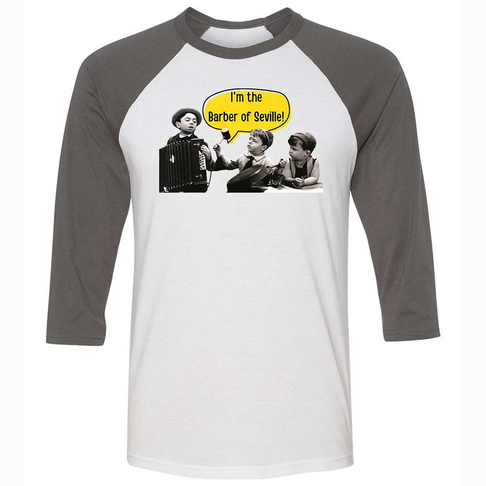 Unisex 3/4 Baseball Tee - 32ZFRBC5 - White/Asphalt - 2