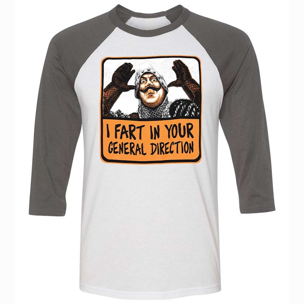 Unisex 3/4 Baseball Tee - DKAGB85D - White/Asphalt - 2