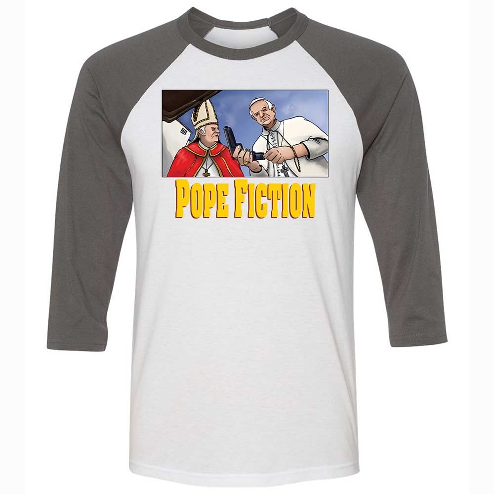 Pope Fiction - White/Asphalt - 2
