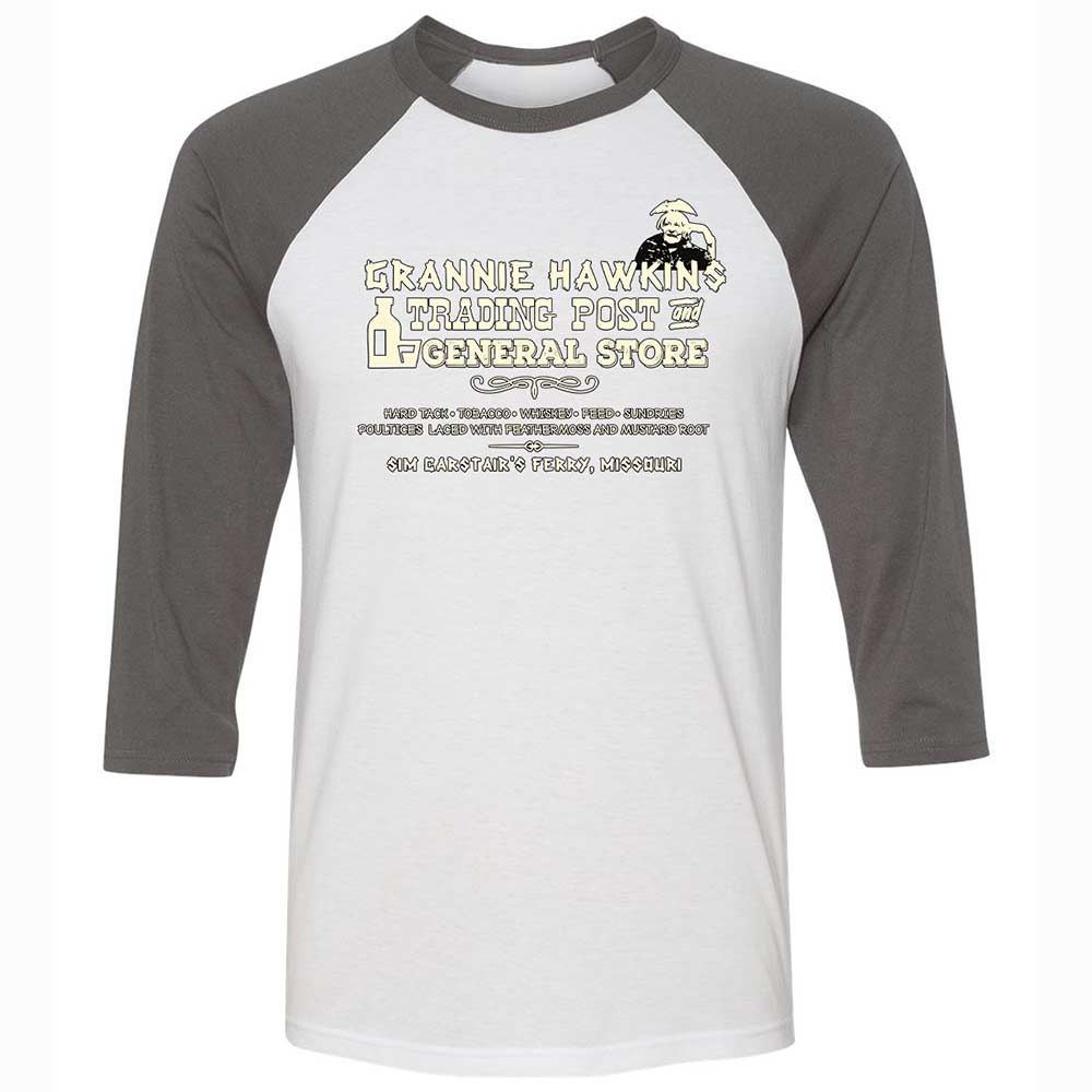Unisex 3/4 Baseball Tee - GP4HXGM1 - White/Asphalt - 2
