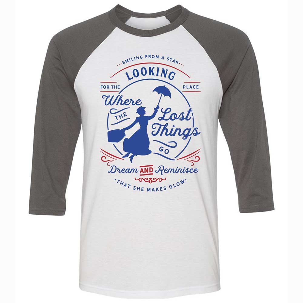 Unisex 3/4 Baseball Tee - 4FFJ1J7S - White/Asphalt - 2
