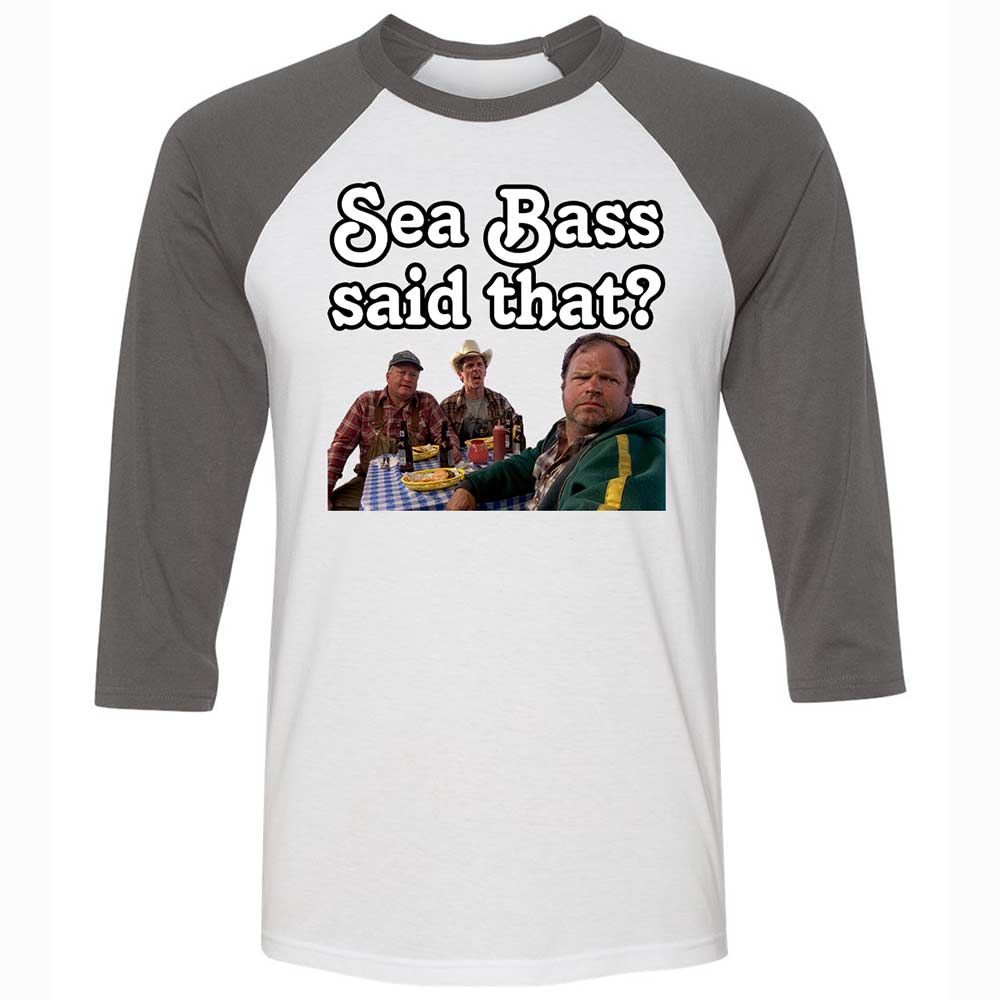 Unisex 3/4 Baseball Tee - 9Z2GY8GD - White/Asphalt - 2