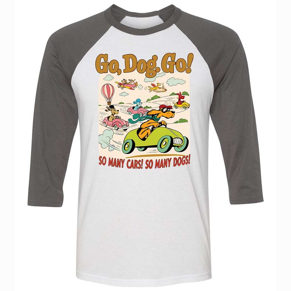 Unisex 3/4 Baseball Tee - FQ62GGSD - White/Asphalt - 2