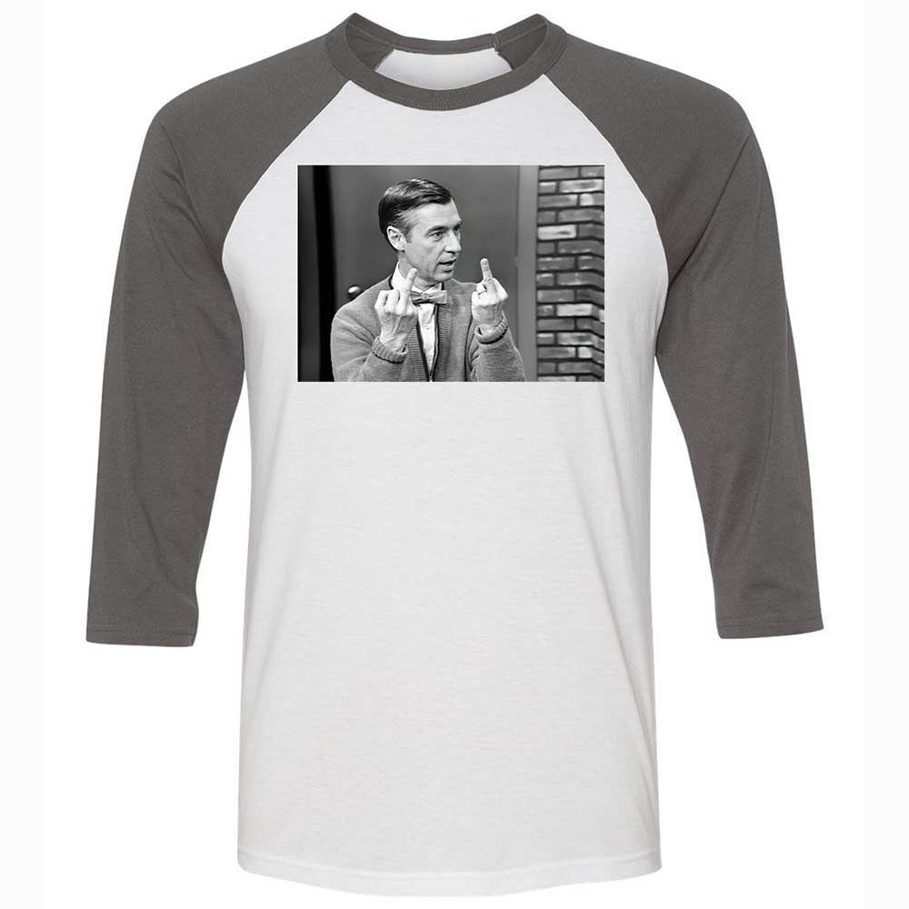 Unisex 3/4 Baseball Tee - 1S1J3F7T - White/Asphalt - 2