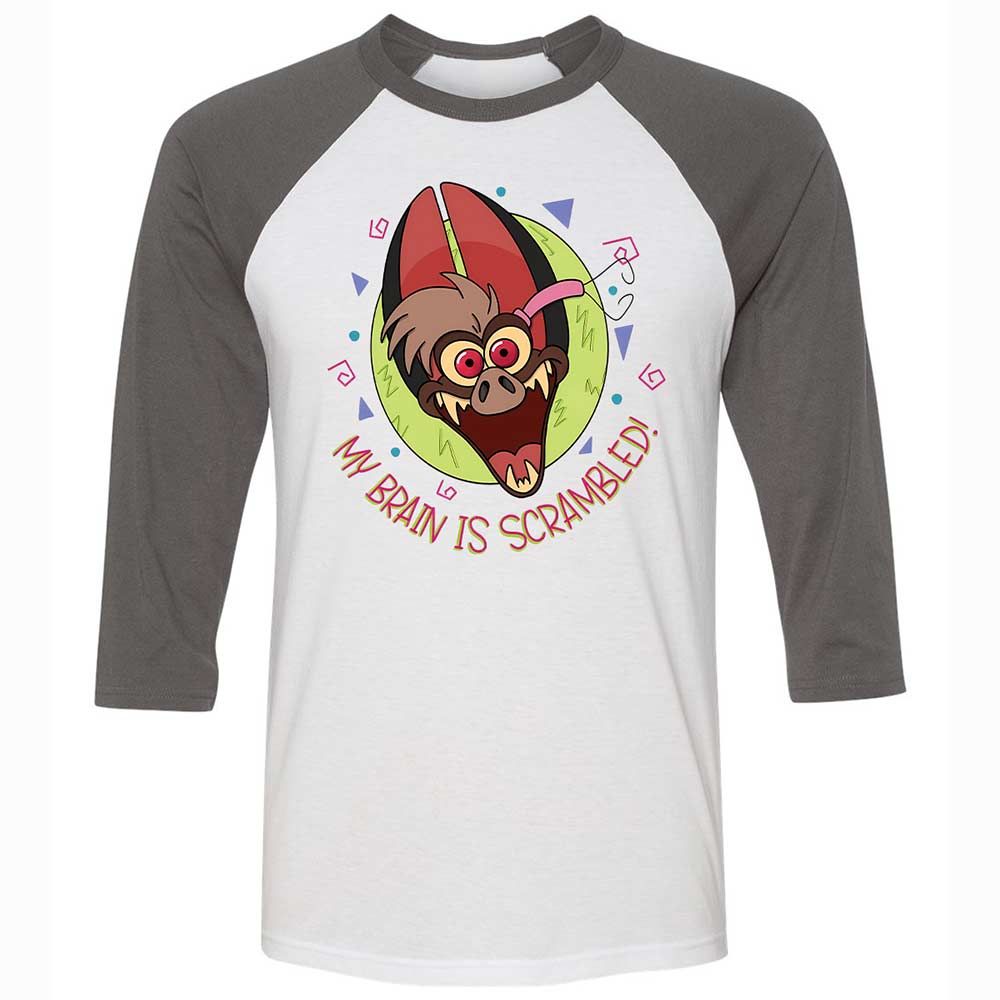 Unisex 3/4 Baseball Tee - 1RACZ4JZ - White/Asphalt - 2