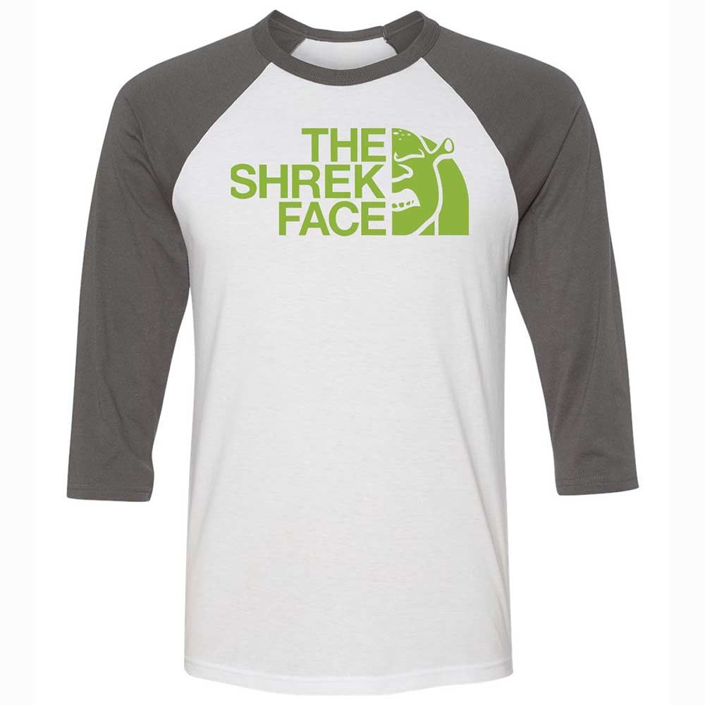 Unisex 3/4 Baseball Tee - ZHD8EP7H - White/Asphalt - 2