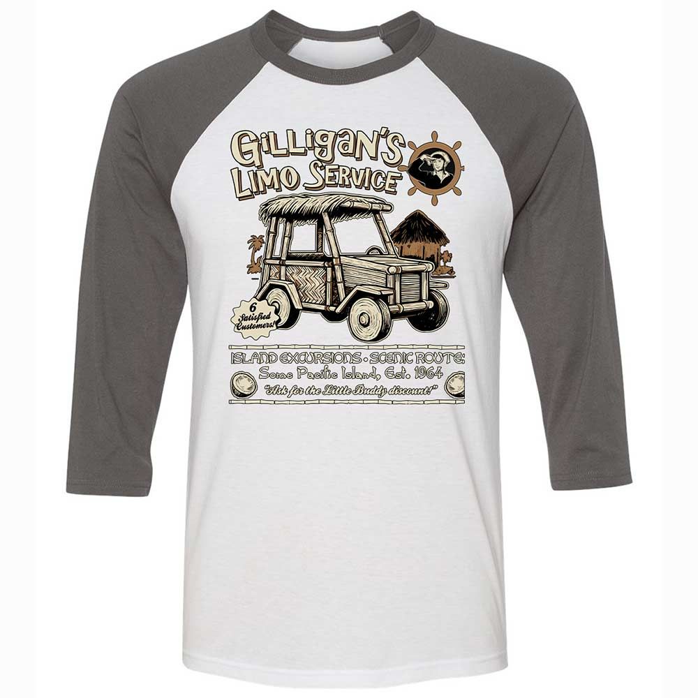Unisex 3/4 Baseball Tee - ZGZEVG7Q - White/Asphalt - 2