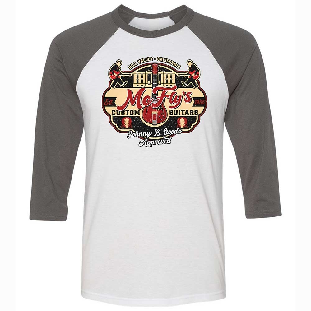 Unisex 3/4 Baseball Tee - LYLR72FW - White/Asphalt - 2