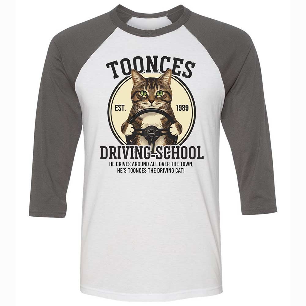 Unisex 3/4 Baseball Tee - FHG5Z49U - White/Asphalt - 2