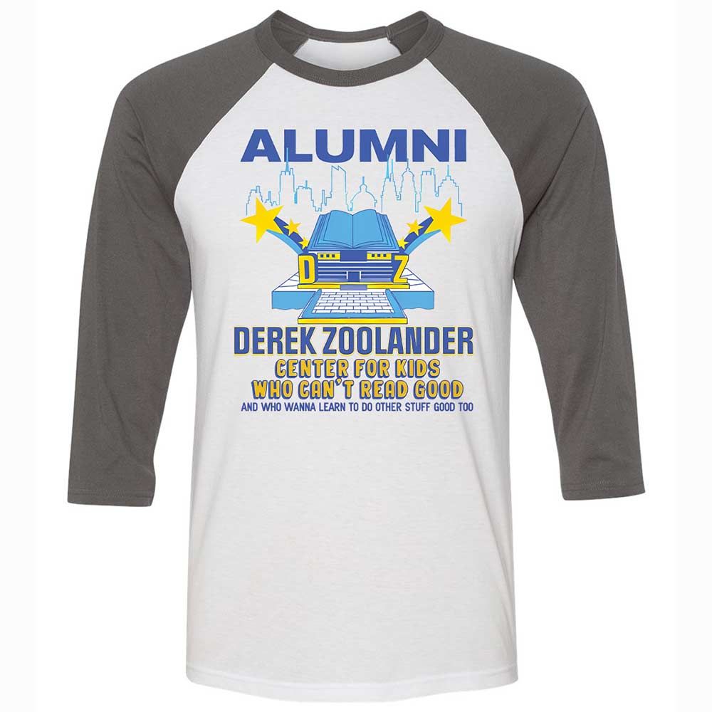Unisex 3/4 Baseball Tee - 35T39PJK - White/Asphalt - 2