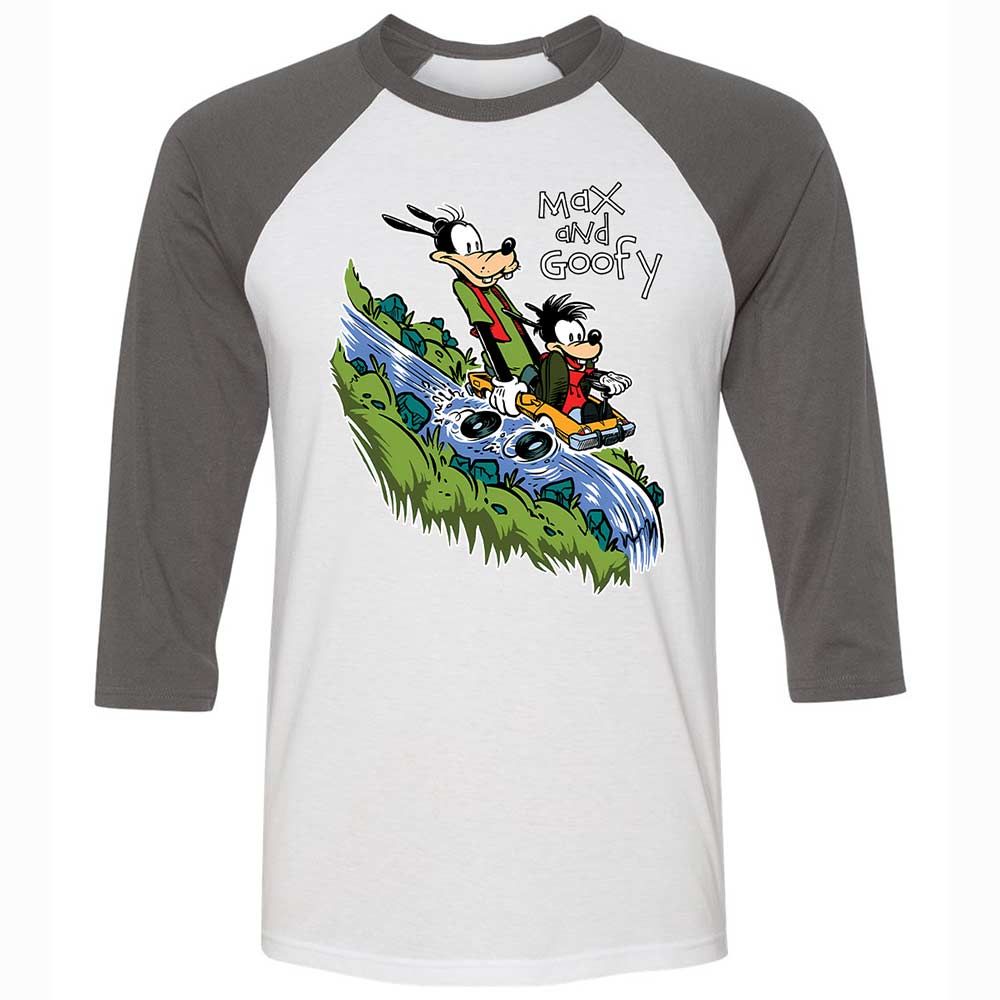 Unisex 3/4 Baseball Tee - SGKHQ5ZS - White/Asphalt - 2
