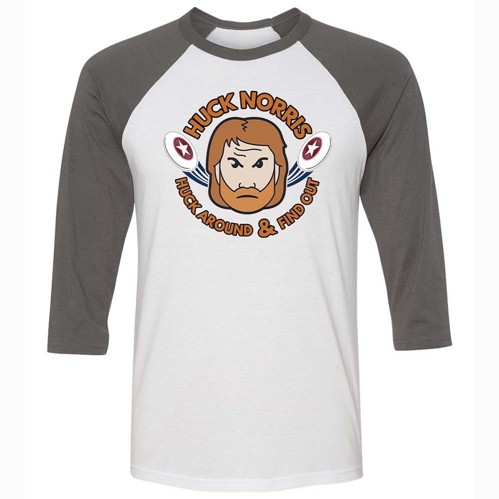 Unisex 3/4 Baseball Tee - 7B5X4BLF - White/Asphalt - 2
