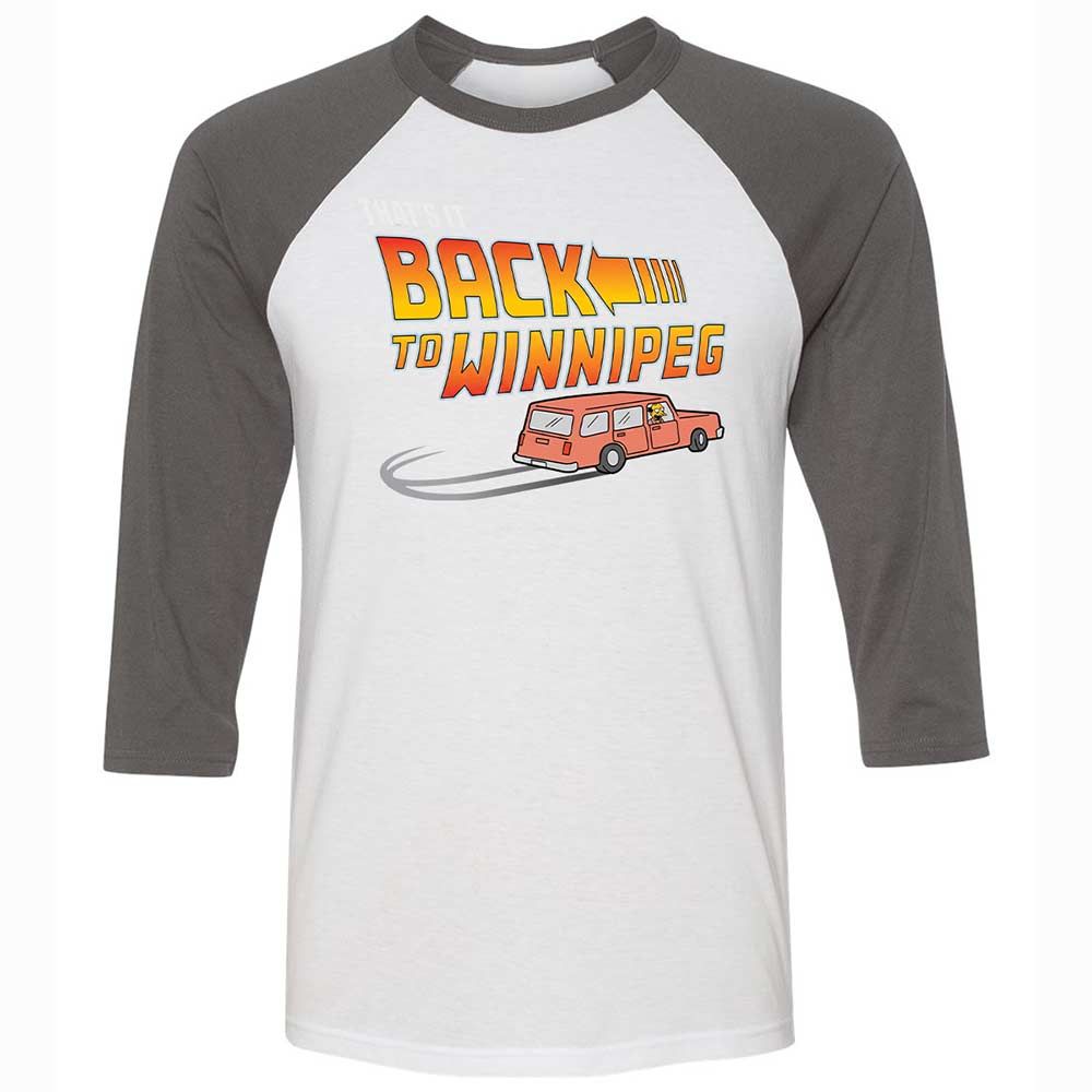 Unisex 3/4 Baseball Tee - EU8Z4K4H - White/Asphalt - 2