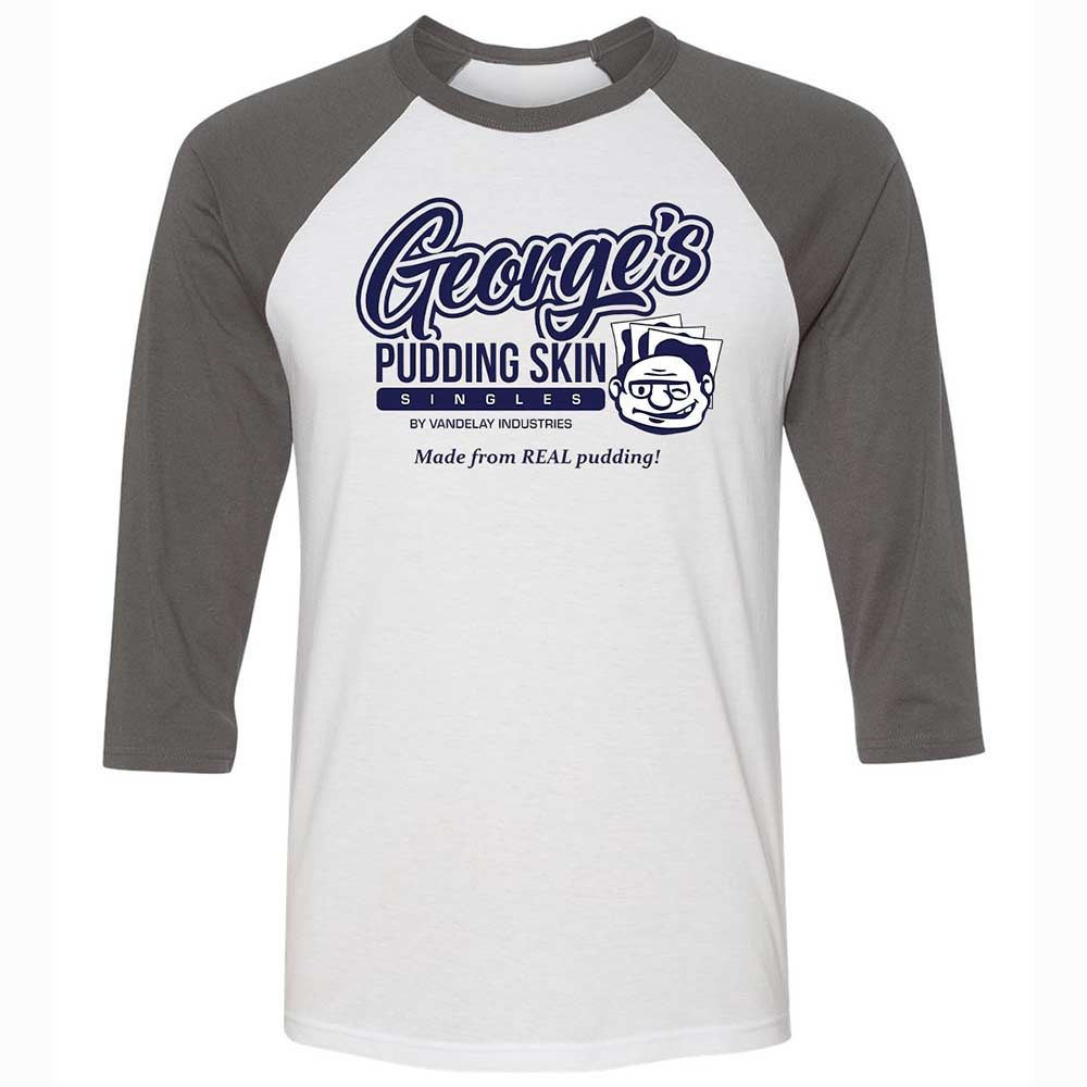 Unisex 3/4 Baseball Tee - P65TDVCW - White/Asphalt - 2