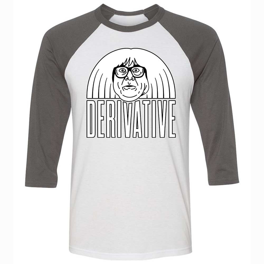 Unisex 3/4 Baseball Tee - 1N9LUZ63 - White/Asphalt - 2