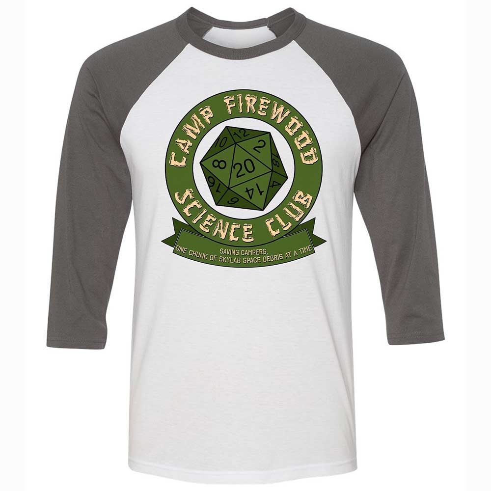 Camp Firewood Science Club - White/Asphalt - 2