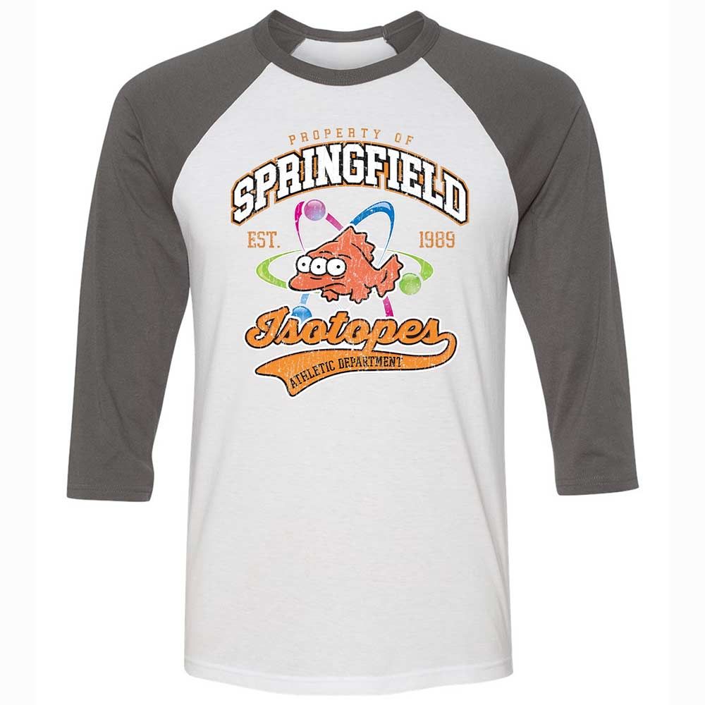 Unisex 3/4 Baseball Tee - ZNKS8NBY - White/Asphalt - 2