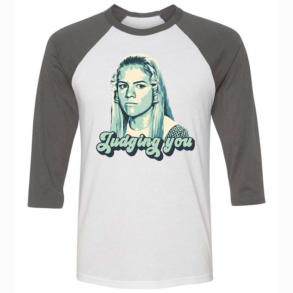 Unisex 3/4 Baseball Tee - Q47S2XFQ - White/Asphalt - 2