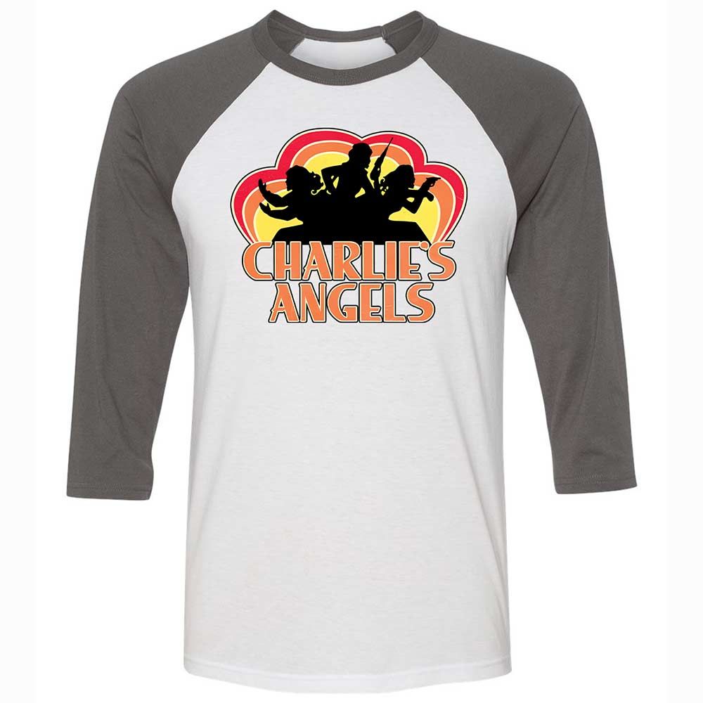 Unisex 3/4 Baseball Tee - MGPK45TW - White/Asphalt - 2