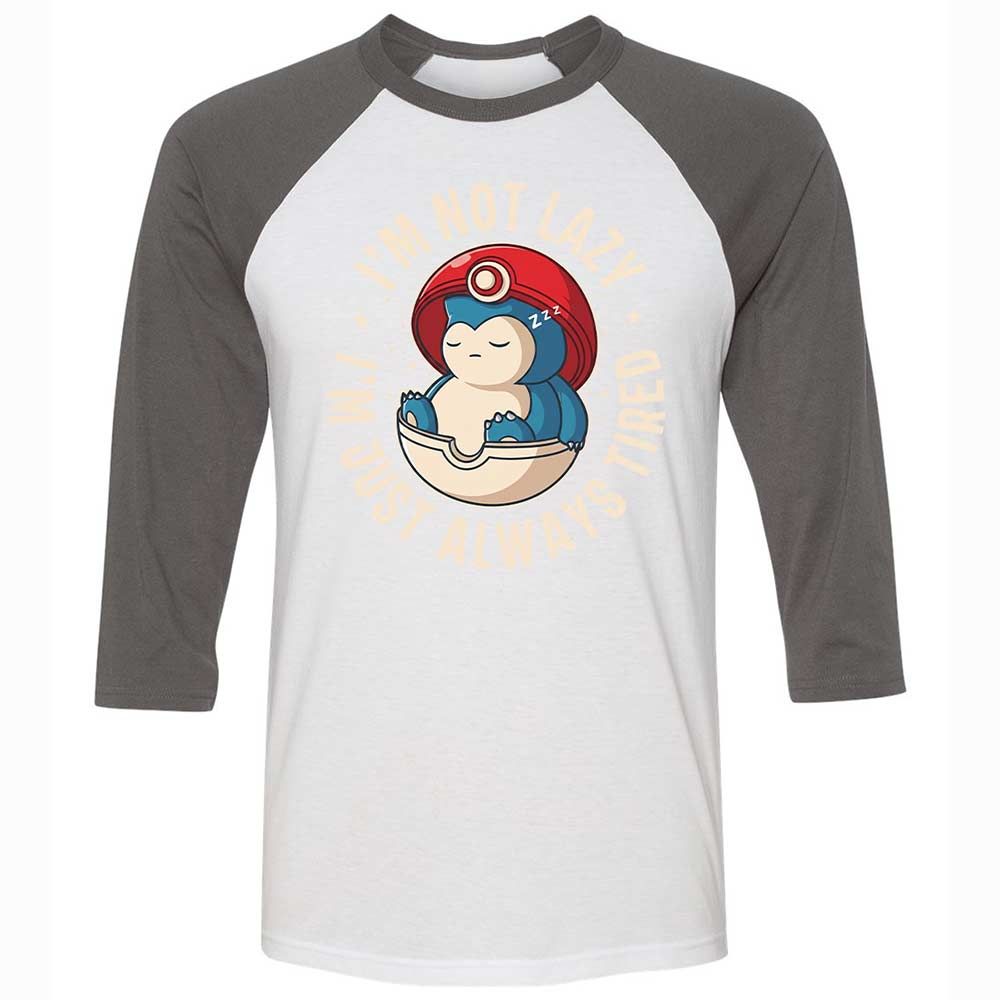 Unisex 3/4 Baseball Tee - N4Q4J2HX - White/Asphalt - 2