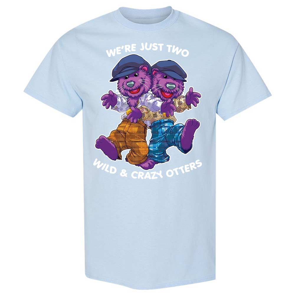 Two wild & crazy otters - Light Blue - 20