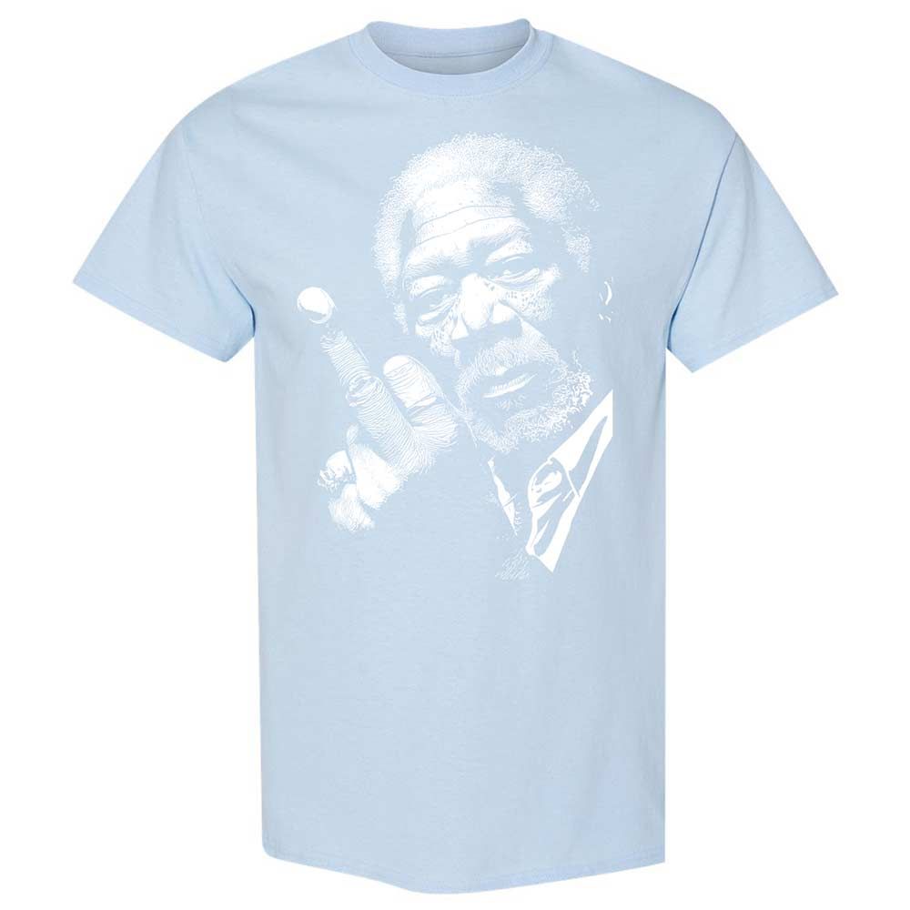 Morgan Freeman middle finger - Light Blue - 20