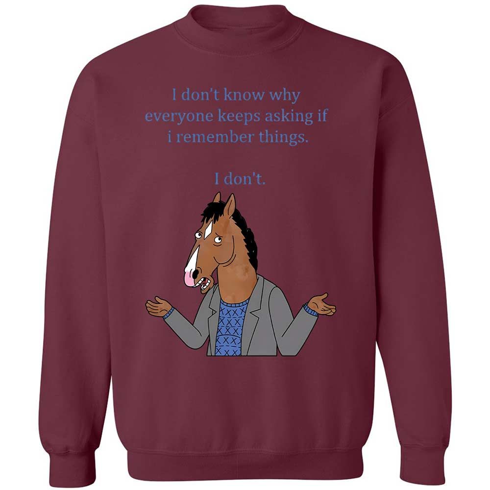 Classic Unisex Sweatshirt - WAJKLE1Y - Maroon - 20