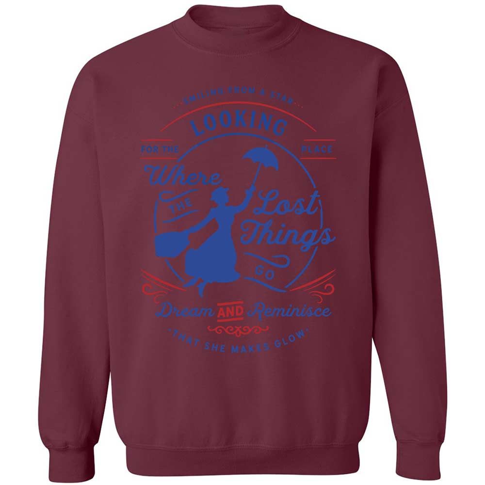 Classic Unisex Sweatshirt - YL8UM82D - Maroon - 20
