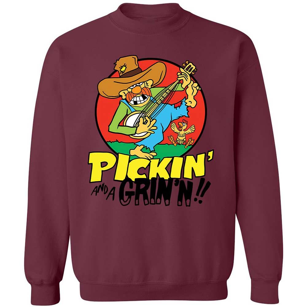 Pickin' and a Grinnin - Maroon - 20