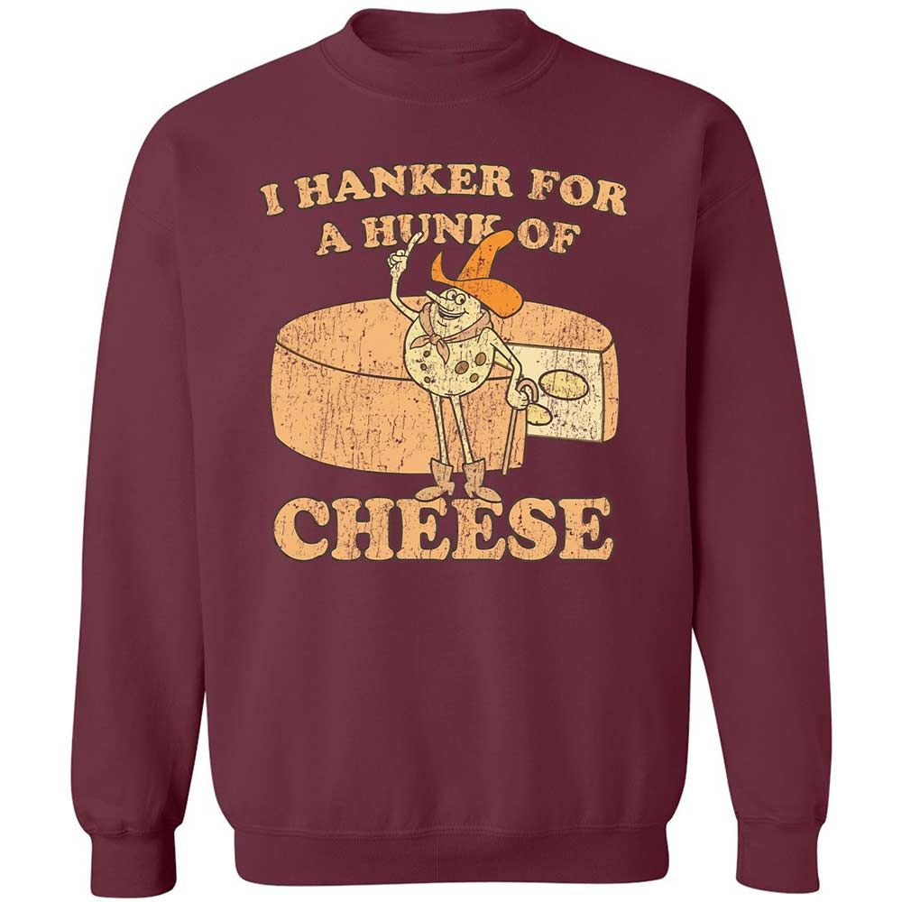 Hanker For A Hunk Of Cheese - Maroon - 20