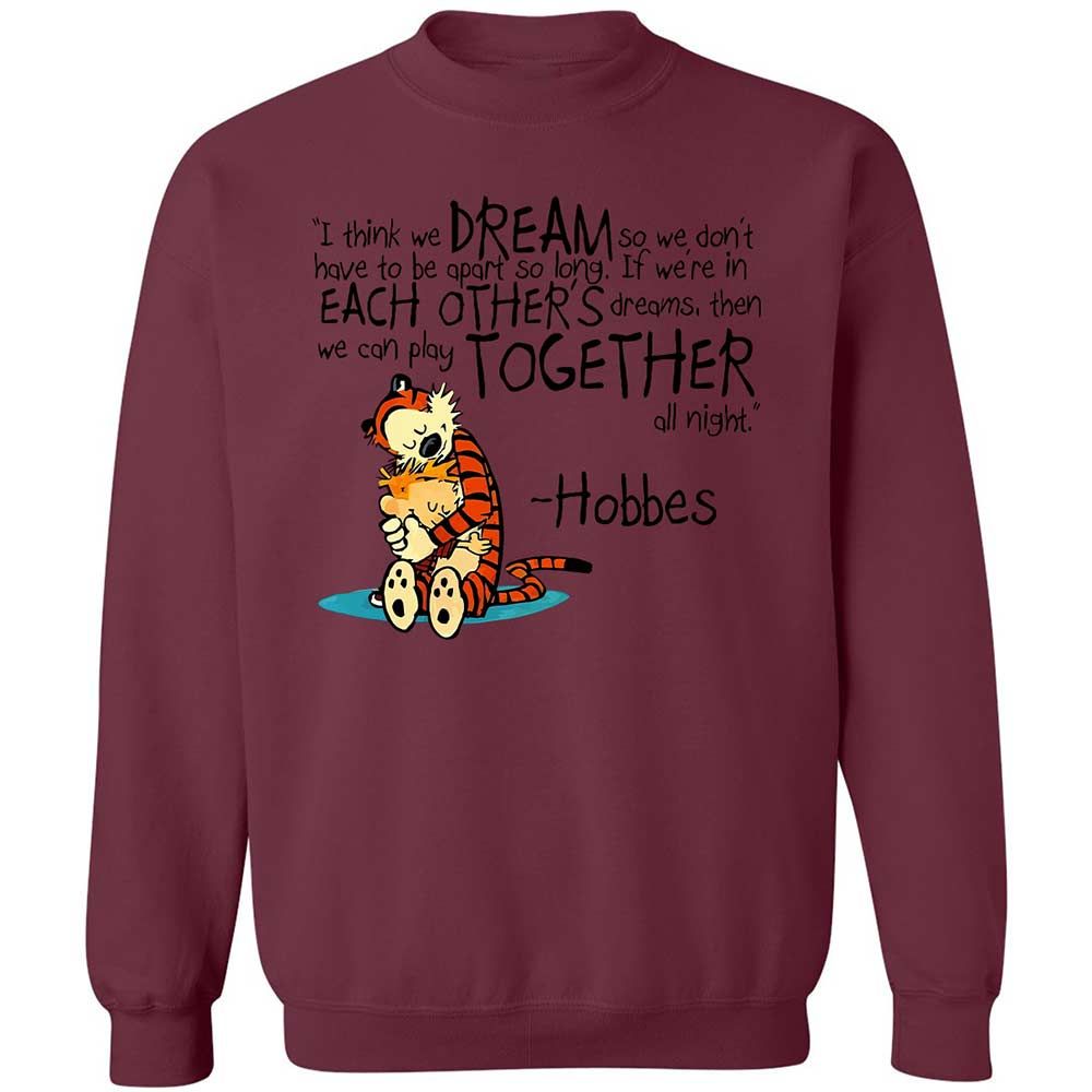 Calvin Hobbes Dreams - Maroon - 20