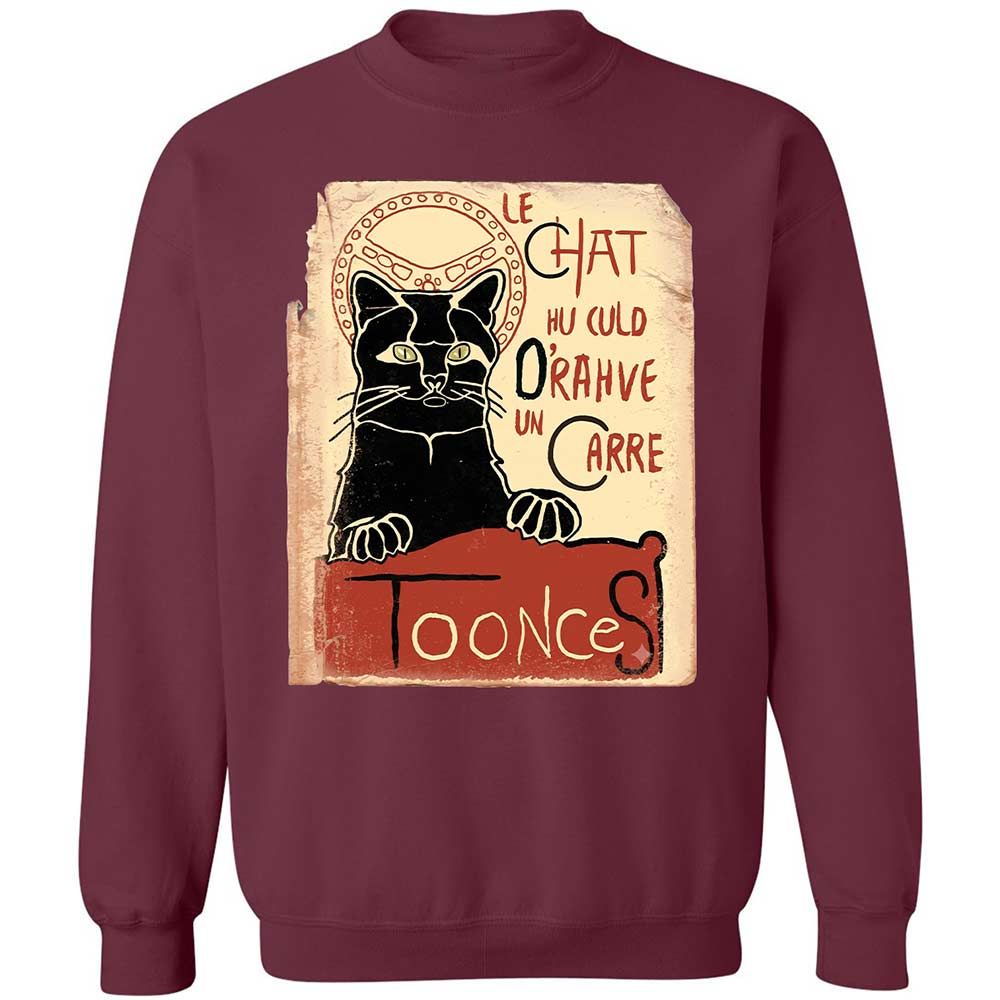 Toonces - Le Chat Noir - Maroon - 20