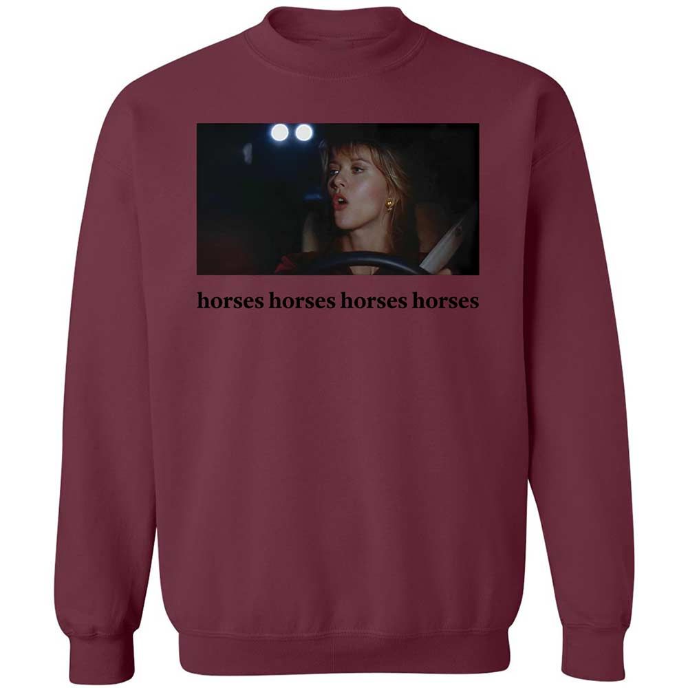 Horses horses horses horses - Maroon - 20