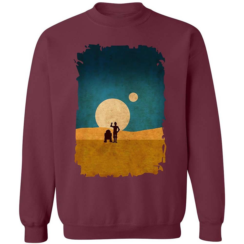 Droids In The Dunes - Maroon - 20
