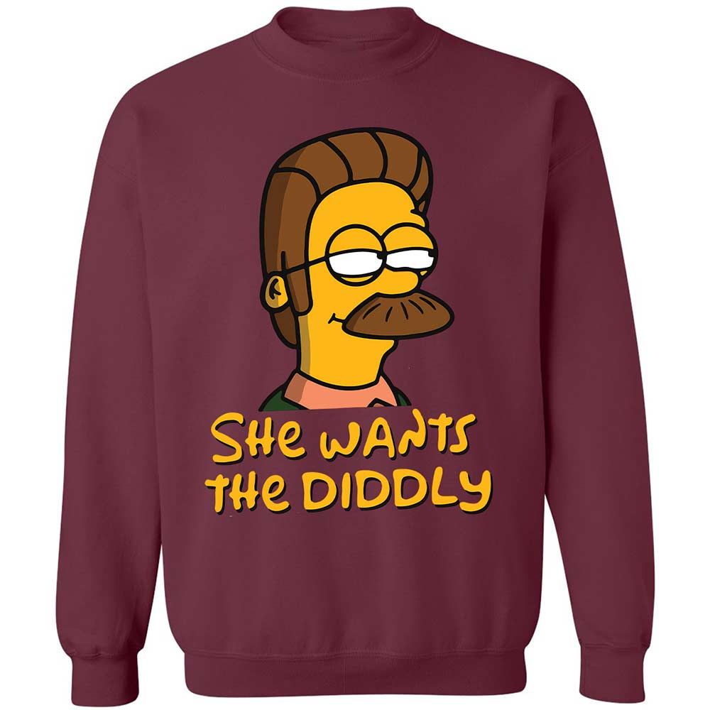 She Wants The Diddly - Maroon - 20