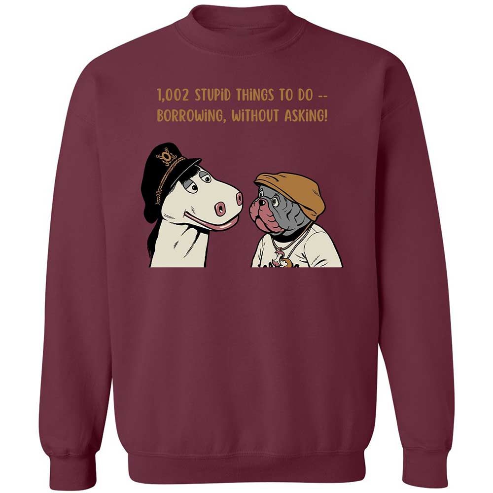 Classic Unisex Sweatshirt - 5D7UQFTZ - Maroon - 20