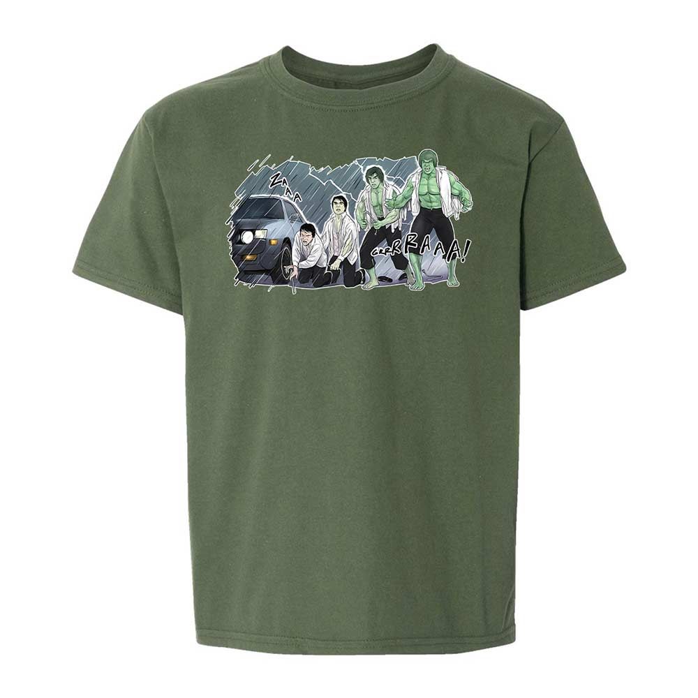 Kids T-Shirt - H3MWCXSX - Military Green - 20