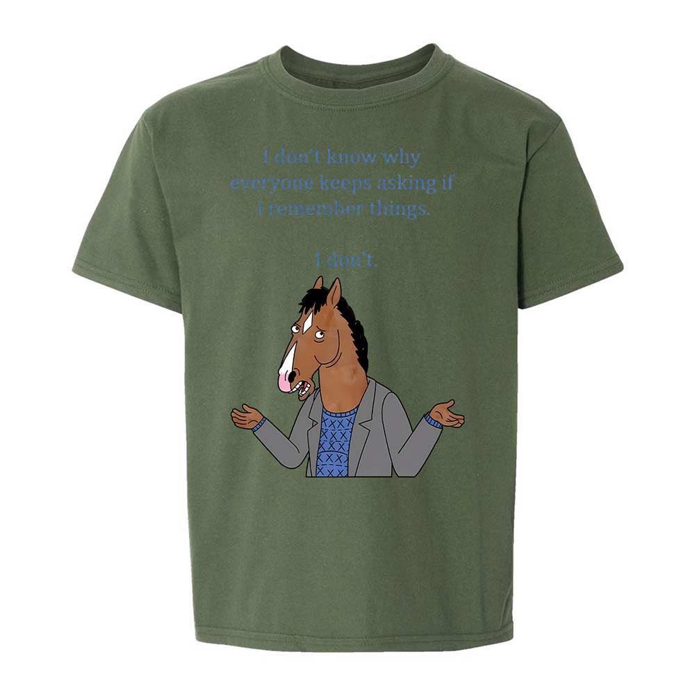 Kids T-Shirt - SKNK7T6Z - Military Green - 20