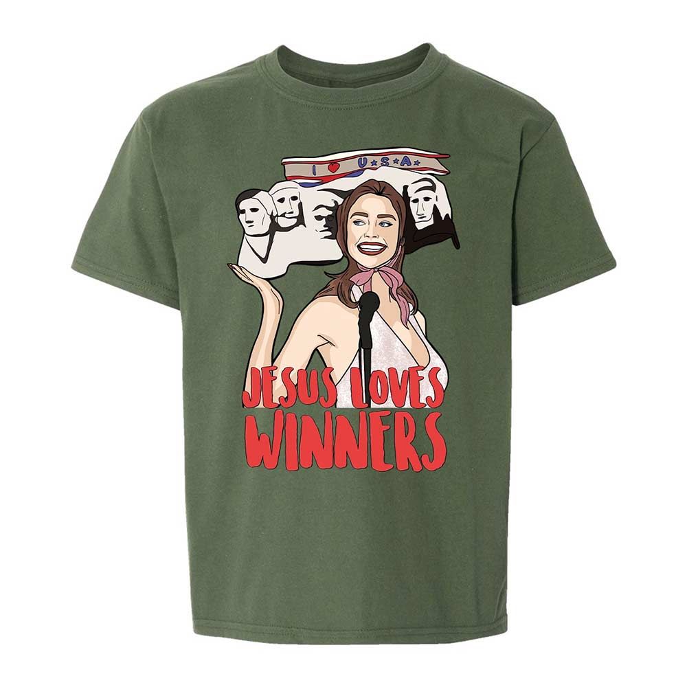 He Loves Winners - Military Green - 20
