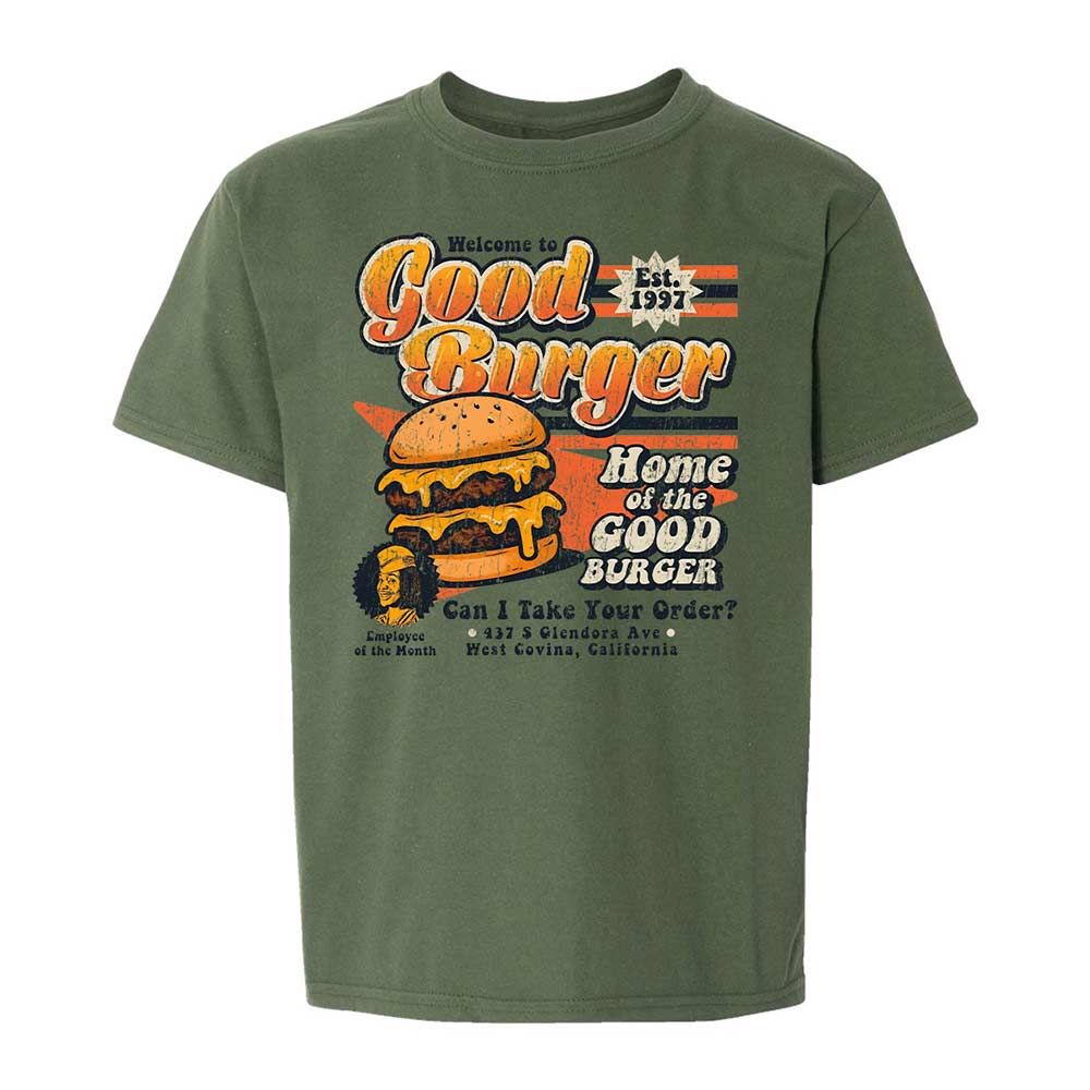 Kids T-Shirt - R5CCXNM4 - Military Green - 20