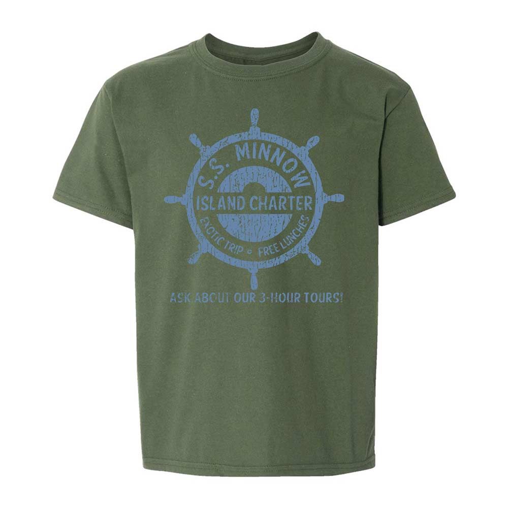 Kids T-Shirt - V7MK5CB8 - Military Green - 20