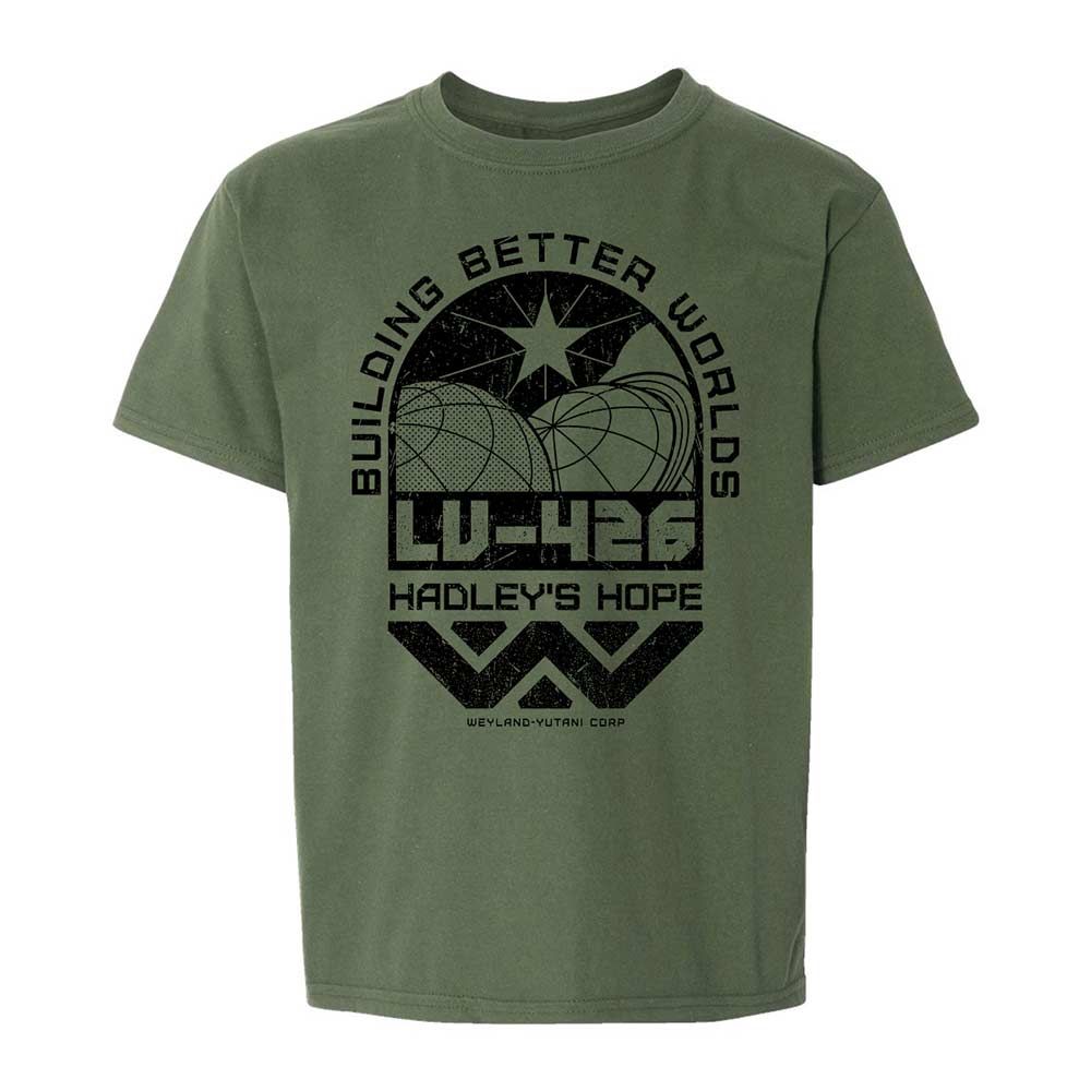 Kids T-Shirt - HX9LYPL7 - Military Green - 20
