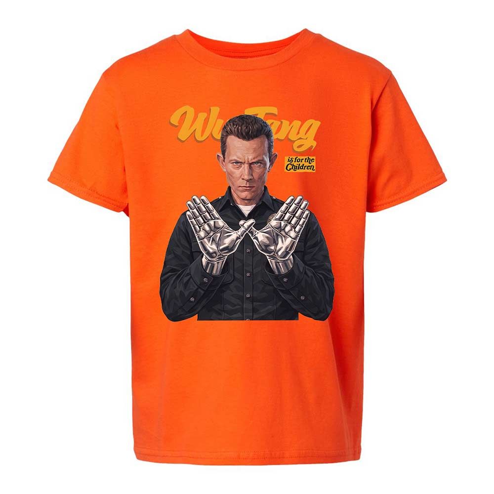 Kids T-Shirt - Black - Orange - 20