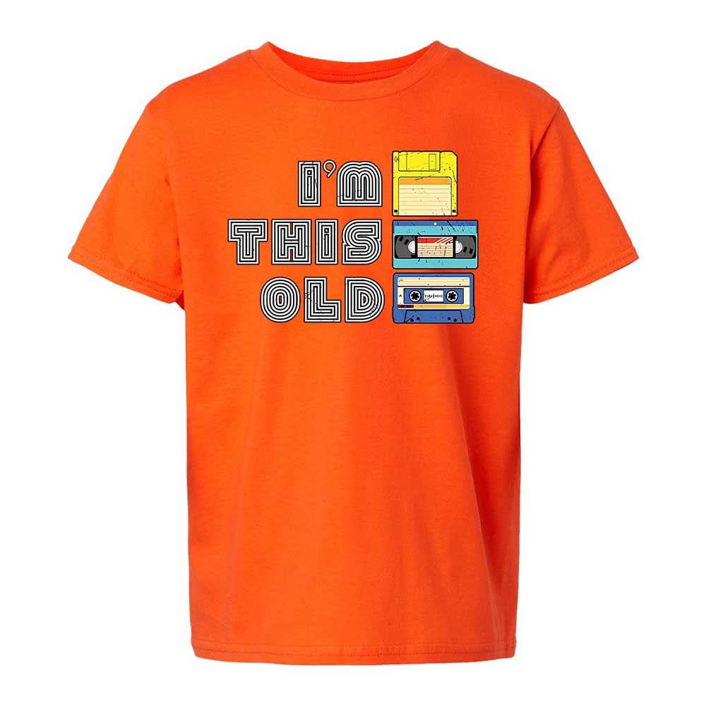 Kids T-Shirt - Black - Orange - 20