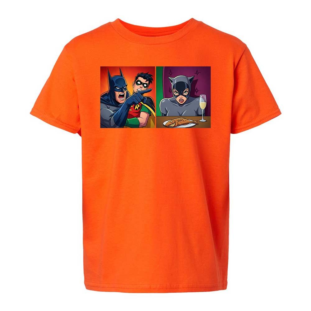 Bat Yelling at Catwoman - Orange - 20