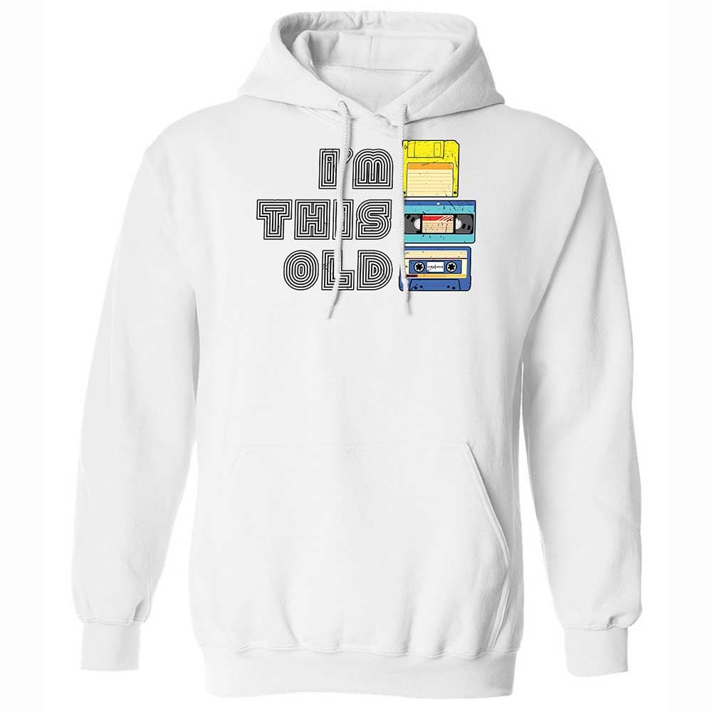 Classic Unisex Hoodie - Black - White - 20