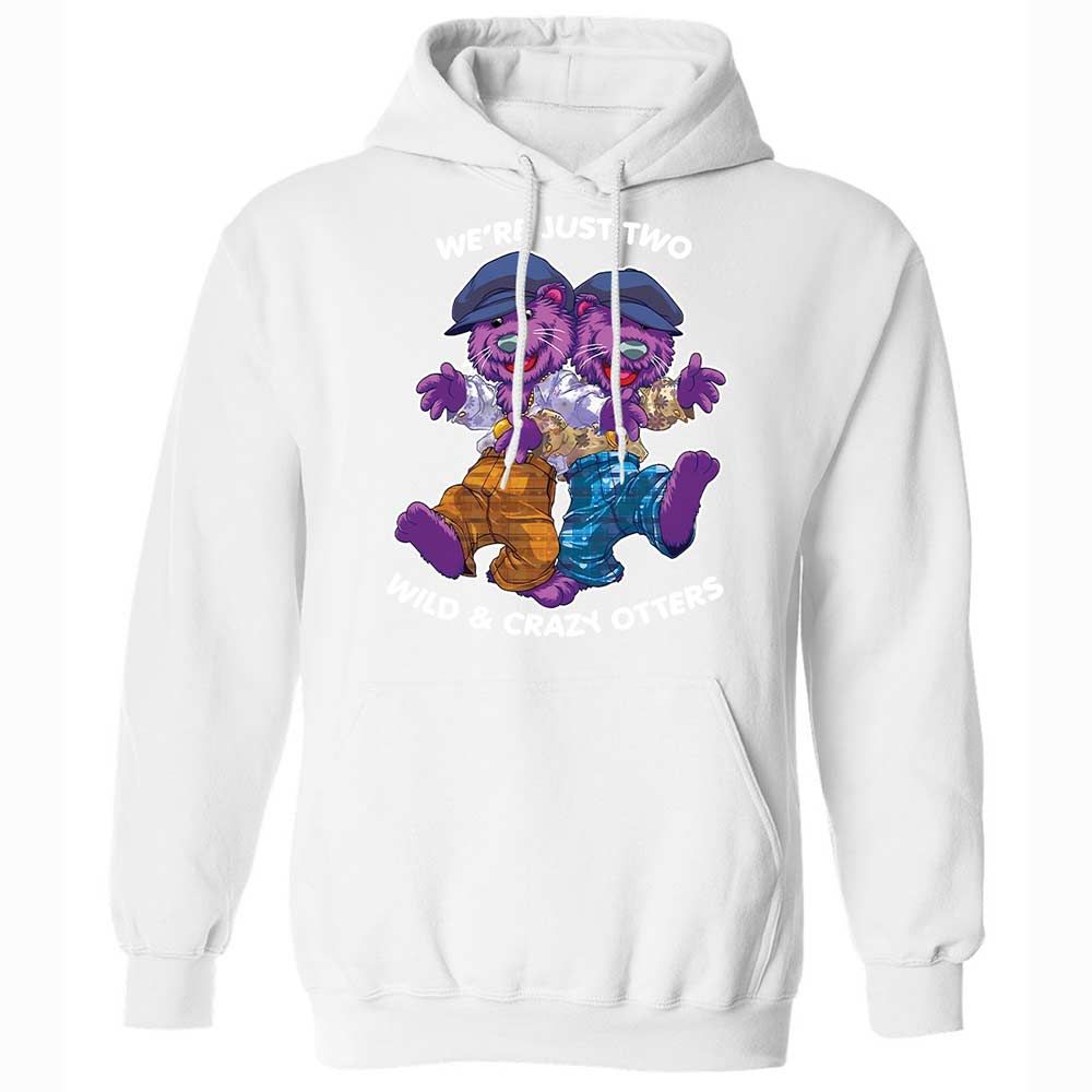 Two wild & crazy otters - White - 20