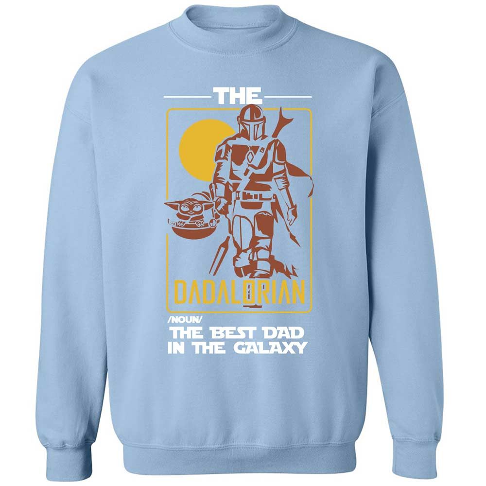 The Dadalorian The Best Dad In The Galaxy - Light Blue - 21