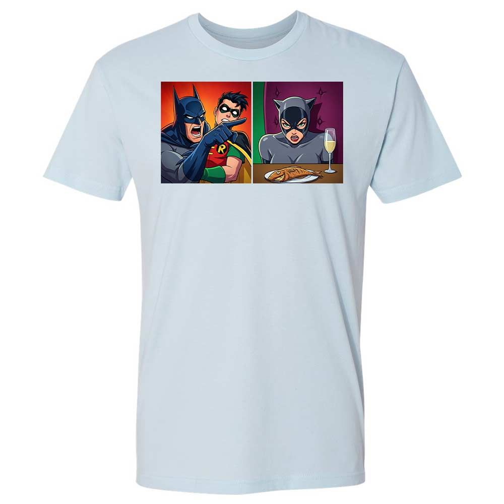 Bat Yelling at Catwoman - Light Blue - 21